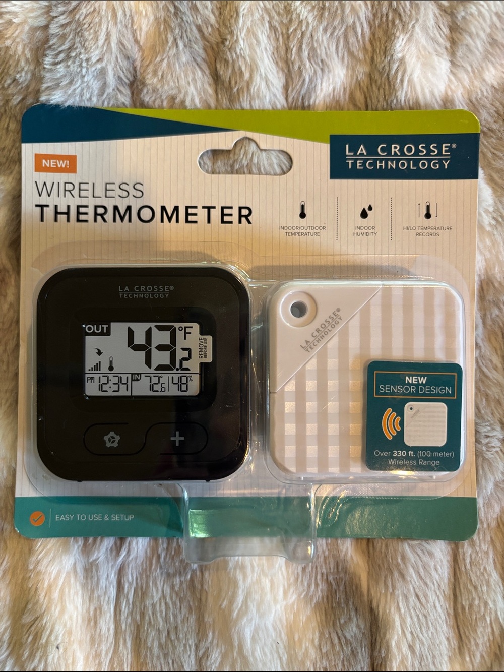 Wireless Thermometer - Black & White